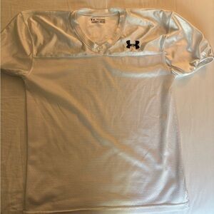 White UA Youth football practice Jersey